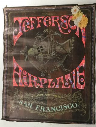 1968 Jefferson Airplane San Francisc Fillmore Auditorium Concert Poster