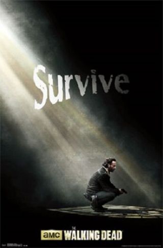 Amc Films The Walking Dead Season 5 Survive Poster Print 22x34