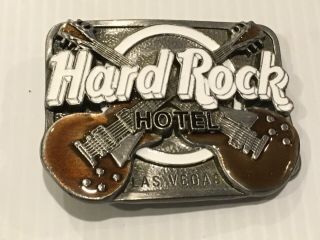 Hard Rock Cafe Las Vegas.  Vintage Belt Buckle.  1995.  Limited Edition