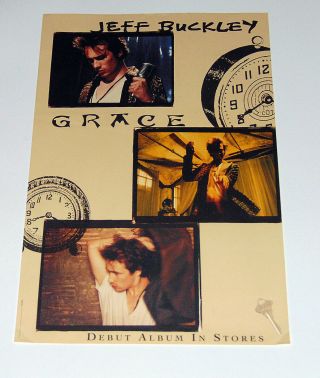 Rare Jeff Buckley Grace 1994 Debut Album Columbia Promo Poster