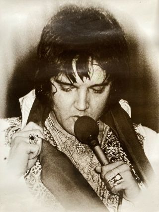 Elvis Presley / Orig.  Vintage Poster - 3/28/77 Austin Tx Rare.  Rick Henson Photo