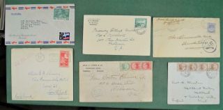 Bermuda Stamp Covers Selection Of 6 (p141)
