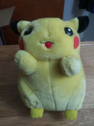 1998 Nintendo Pokemon I Choose You Pikachu 8 " Electronic Talking Plush Doll H4