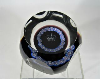 Caithness Art Glass Paperweight Jubilee Floating Crown Limited 99 Edition