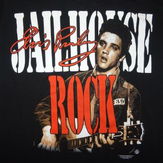 Vintage 1996 Elvis Presley Jailhouse Rock T - Shirt Trinity Products Sz Large Usa