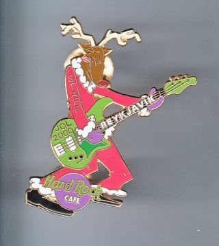 Hard Rock Cafe Pin: Reykjavik 2000 Staff Rockin Christmas Reindeer