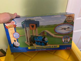 Thomas And Friends Wooden Railway Coal Hopper Figure 8 Complete Train Set