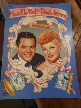 Lucille Ball & Desi Arnaz Vintage Coloring Book 1953