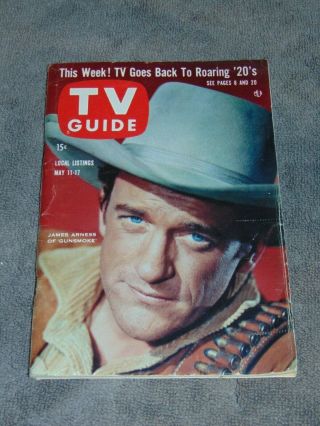 May 11,  1957 Tv Guide Northern California Edition: James Arness Gunsmoke Cover