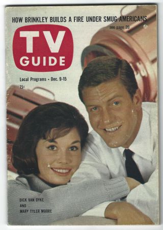 1961 Tv Guide - Dick Van Dyke & Mary Tyler Moore