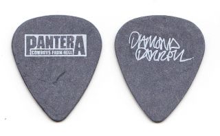 Pantera Dimebag Darrell Signature Gray Guitar Pick 1990 Cowboys From Hell Tour