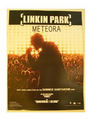 Linkin Park Poster Concert Shot Meteora