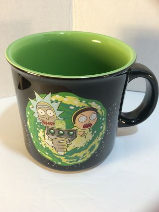 20 Oz Rick And Morty Portal Gun Official Adult Swim Collectible Coffee Mug