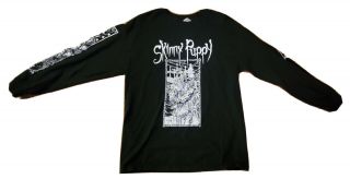 Rare Skinny Puppy Shirt Long Sleeve Industrial Ebm Ohgr Front Line Assembly Tour