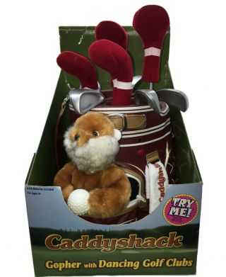 Caddyshack Gopher Dancing Golf Clubs Vintage Gemmy Ind Corp 1999 Plays Song