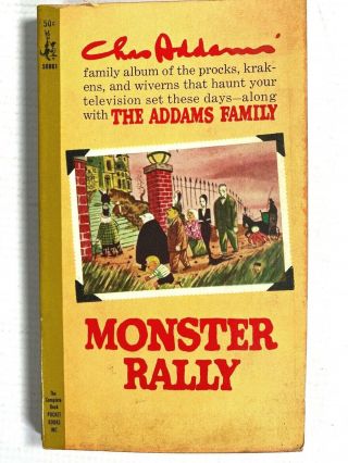 1950 The Addams Family Vintage Cartoon Book Monster Rally Charles 