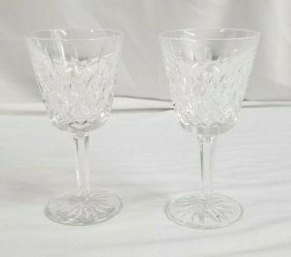 2 Waterford Lismore 5 3/4 Inch Claret Glasses