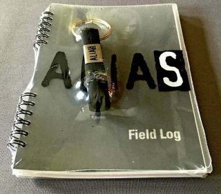 Alias Tv Series Field Log Notebook And Key Chain - 5 X 7 " - -,  Rare,