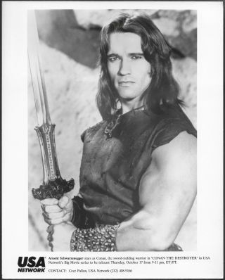 Arnold Schwarzenegger As Conan The Barbarian 1982 Promo Photo