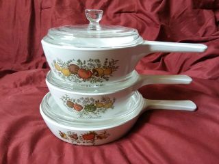 Corning Ware Le Persil Spice Of Life Skillet Sauce Pan Set 6pc