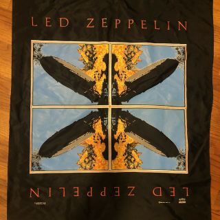 Vintage Led Zeppelin Banner Band Concert Flag Myth Gem 1990s 29x44 3
