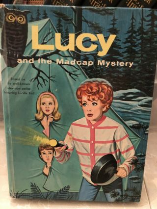 Vintage 1963 Whitman Tv Book " Lucy And The Madcap Mystery ".  Desilu Productions