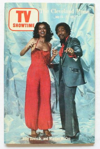 Tv Showtime Guide - Marilyn Mccoo - Billy Davis Jr.  - July 1977 - Cleveland Press