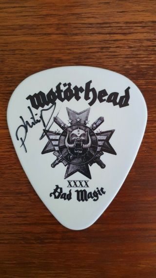 Motorhead - Phil Campbell - Signed Novelty Guitar Pick / Plectrum,  Patch