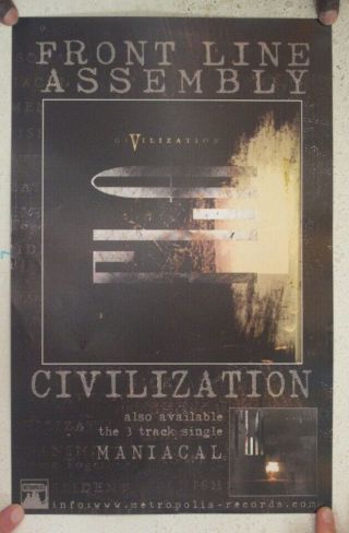 Front Line Assembly Poster Civilization Album Promo Skinny Puppy