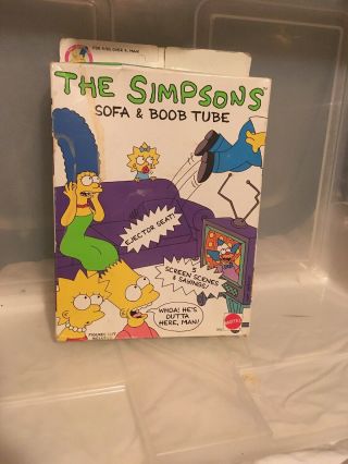 The Simpsons Sofa And Boob Tube Tv Ejector Seat Mattel 1990
