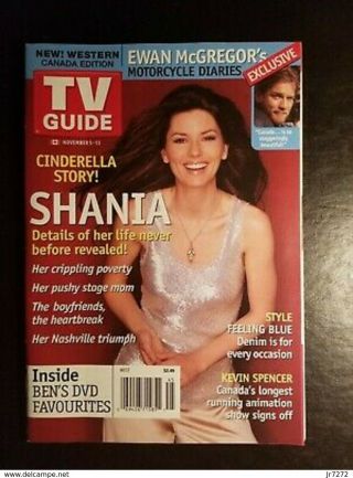 Tv Guide November 5 - 11 2005 Shania Twain On Cover