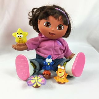A18 Dora The Explorer Talking Magical Friends Doll Plush 12 " Spanish Bilingual