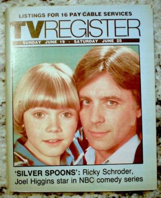 TV Guide 1983 Ricky Schroder Joel Higgins Regional TV Register OC VG 2