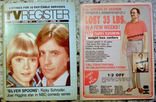 TV Guide 1983 Ricky Schroder Joel Higgins Regional TV Register OC VG 3