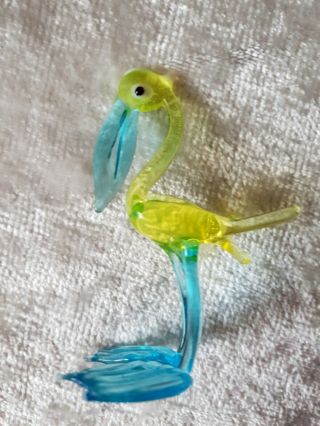 Rare Vintage 1960s Murano Glass Pelican Bird