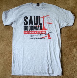 Saul Goodman Better Call Saul Gray T Shirt Size M