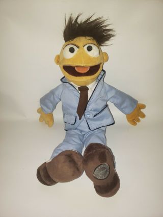 Disney Store Authentic Muppets Most Wanted 18 " Plush Walter In Blue Suit D4