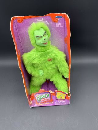 2000 How The Grinch Stole Christmas Jim Carrey 15 " Plush Light Up Heart