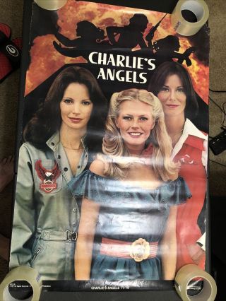 Rare Charlies Angels 1977 Vintage Pin Up Poster