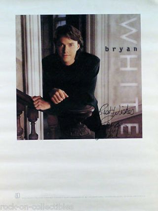 Bryan White 1994 Self Titled Debut Album Autographed Promo Poster