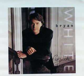 Bryan White 1994 Self Titled Debut Album Autographed Promo Poster 2