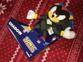 Official Tomy 12” Shadow The Hedgehog Sonic Plush Toy Doll 2018