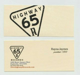 Nashville Rayna Jaymes Connie Britton Screen Highway 65 Business Card