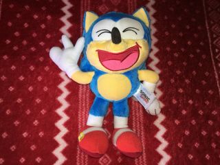 Official 8” Tomy Sonic The Hedgehog Laughing Classic Sonic Plush Toy Doll 2017