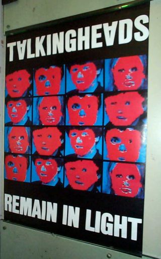 Talking Heads Remain In Light Vintage Poster Last One