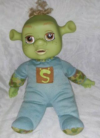 Shrek The Third Laugh With Me Baby Boy Ogre Doll 13 " 2007 - Laughs & Shakes