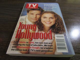 Vintage - Tv Guide Nov 7th 1998 - David Boreanaz,  Keri Russell - Cover