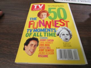 Vintage - Tv Guide Jan 23rd 1999 The 50 Funniest Tv Moments Of All Time - Cover