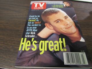 Vintage - Tv Guide Jan 16th 1999 - Rick Schroder - Nypd Blue - Cover