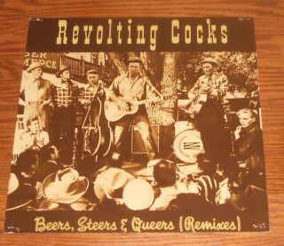 Revolting Cocks Beers,  Steers & Queers Poster Flat Square Promo 12x12 Rare